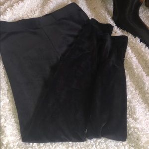 No boundaries velvet/plush full length leggings